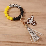 California Bison Head Wooden MAMA Wristlet