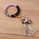 California Bison Head Wooden MAMA Wristlet