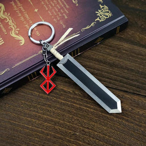 Berserk Guts Sword Keychain Anime Keyrings Keychains