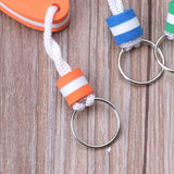 5Pcs Oval Foam Floating Keychain Boating Fishing Surfing Keyrings