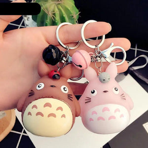 Totoro Charm Pendant Keyring Metal Keychain Women Men Trinket Key Chain