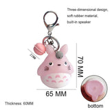 Totoro Charm Pendant Keyring Metal Keychain Women Men Trinket Key Chain