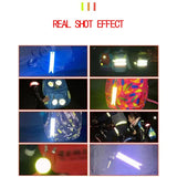 10Pcs Colorful Reflective Keychains Bag Pendant