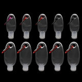 5Pcs 30ml 60ml Reusable Mini Spray Bottle Hand Sanitizer Travel Holder Keychain