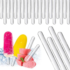 20-100PCS Reusable Cakesicle Acrylic Ice Cream Sticks DIY Crafts