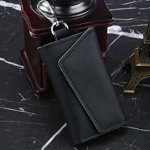 Leather Keychain Men Women Key Holder Organizer Card Holder