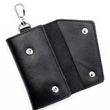 Leather Keychain Men Women Key Holder Organizer Card Holder