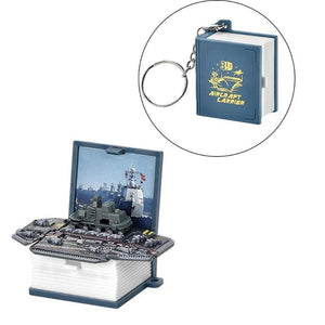 3D Warship Model Pop-Up Toy Keychain Gift for Kids