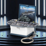 3D Warship Model Pop-Up Toy Keychain Gift for Kids