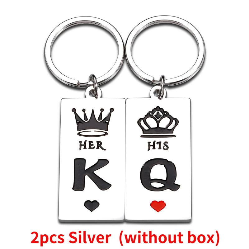Personalized Couple Keychain Gift For Her Him King Queen