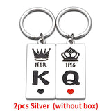 Personalized Couple Keychain Gift For Her Him King Queen