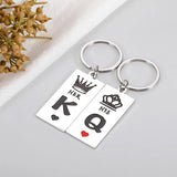 Personalized Couple Keychain Gift For Her Him King Queen