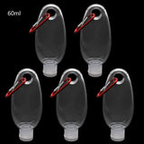 5Pcs 30ml 60ml Reusable Mini Empty Spray Bottle Sanitizer Travel Holder Keychain
