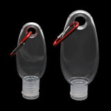 5Pcs 30ml 60ml Reusable Mini Empty Spray Bottle Sanitizer Travel Holder Keychain