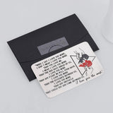 Personalized Wallet Insert Card Stainless Steel Card Gift for Couple