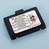 Personalized Wallet Insert Card Stainless Steel Card Gift for Couple