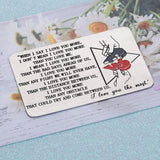 Personalized Wallet Insert Card Stainless Steel Card Gift for Couple