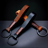 Retro Leather Cowhide Rope Keychain for Men Women Soft Key Holder