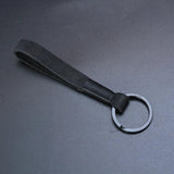 Retro Leather Cowhide Rope Keychain for Men Women Soft Key Holder