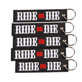 5PCS RIDE OR DIE Keychains - Car Keychains for Motors