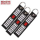 5PCS RIDE OR DIE Keychains - Car Keychains for Motors