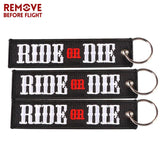 5PCS RIDE OR DIE Keychains - Car Keychains for Motors