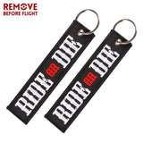 5PCS RIDE OR DIE Keychains - Car Keychains for Motors