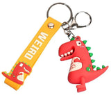 Dinosaur Key Holder Rubber Keychain Bag Pendant