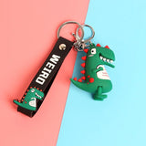 Dinosaur Key Holder Rubber Keychain Bag Pendant