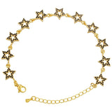 Adjustable CZ Crystal Star/Heart Bracelet for Women