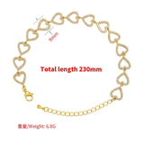 Adjustable CZ Crystal Star/Heart Bracelet for Women
