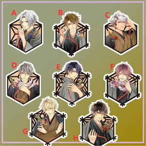 Anime Keychain Ikemen Sengoku Mouri Motonari Acrylic Keyring Figure