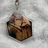 Anime Keychain Ikemen Sengoku Mouri Motonari Acrylic Keyring Figure