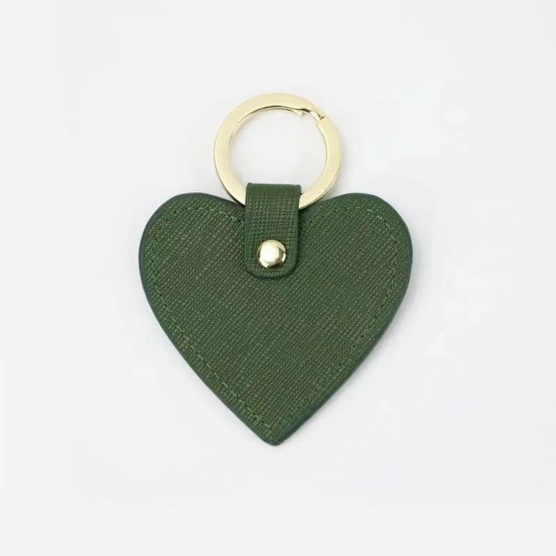 Multicolor key ring cow leather heart cross DIY female