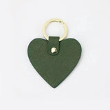 Multicolor key ring cow leather heart cross DIY female