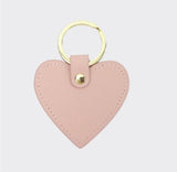 Multicolor key ring cow leather heart cross DIY female