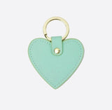 Multicolor key ring cow leather heart cross DIY female
