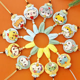Chinese Zodiac Keychain DIY Embroidery Pendant Talisman