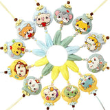 Chinese Zodiac Keychain DIY Embroidery Pendant Talisman