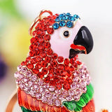 Spring Casual Colour Parrot Car Key Chains Bag Hanging Accessories
