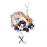 5PCS Demon Slayer Keychain Tanjirou Nezuko Giyuu Acrylic A