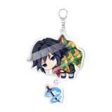 5PCS Demon Slayer Keychain Tanjirou Nezuko Giyuu Acrylic A