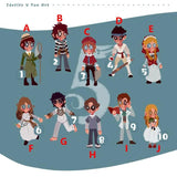 Anime Keychain Identity V Embalmer Photographer Acrylic Keyring Strap