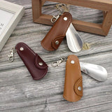 Metal Leather Shoehorn Portable Unisex Shoe Lifter Hanging Deduction