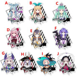 Hololive Vtuber Ethyria Lazu Light OBSYDIA Acrylic Keyring Strap Figure