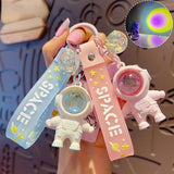 Cartoon Spaceman Light Keychain Sunset Luminous Key Chain