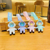 Cartoon Spaceman Light Keychain Sunset Luminous Key Chain