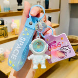 Cartoon Spaceman Light Keychain Sunset Luminous Key Chain