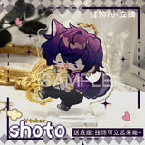 Shoto Vtuber Acrylic Stand Keychain Charms Key Ring Holder Llaveros