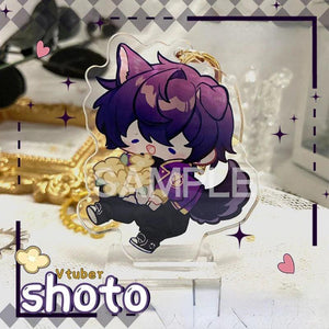 Shoto Vtuber Acrylic Stand Keychain Charms Key Ring Holder Llaveros